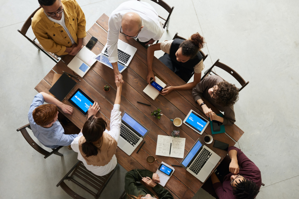 Leaders at a table