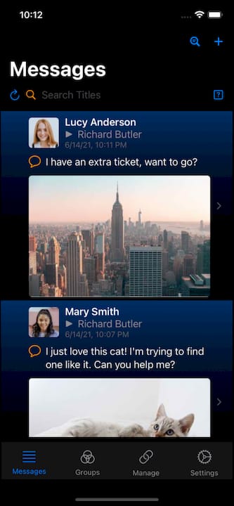 SoftEXIT Groups messaging app