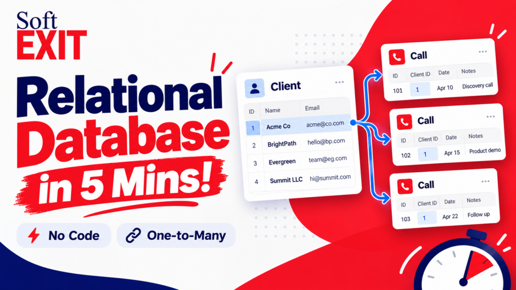 Build a relational database in under 5 minutes