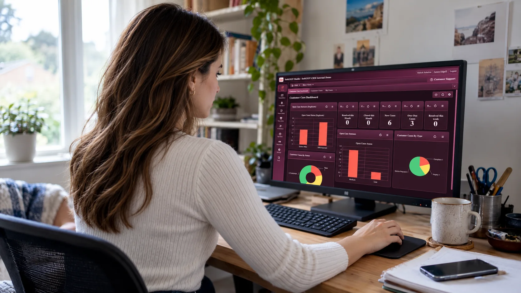 Administrator configuring CRM role permissions