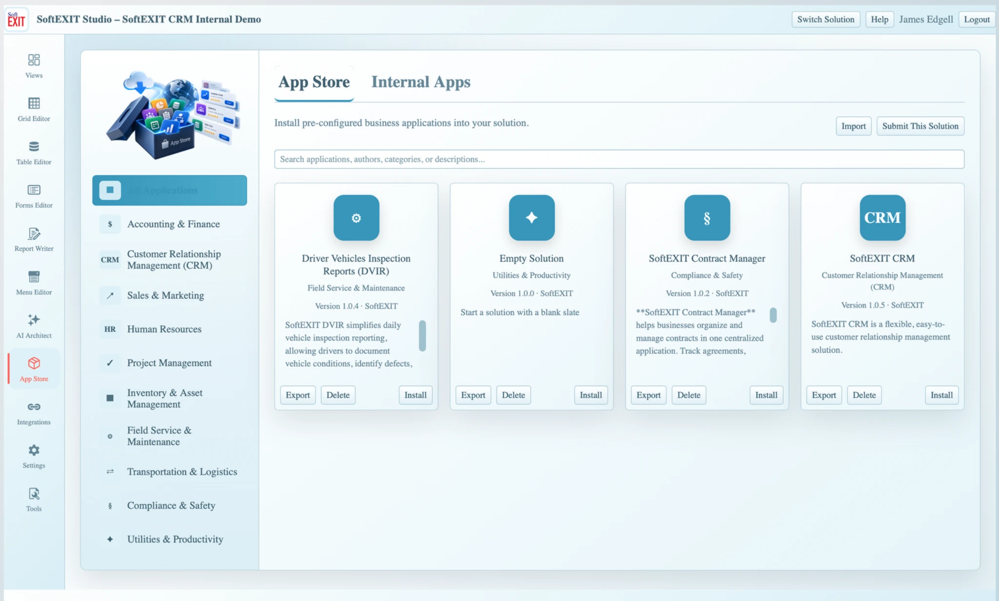 SoftEXIT App Store