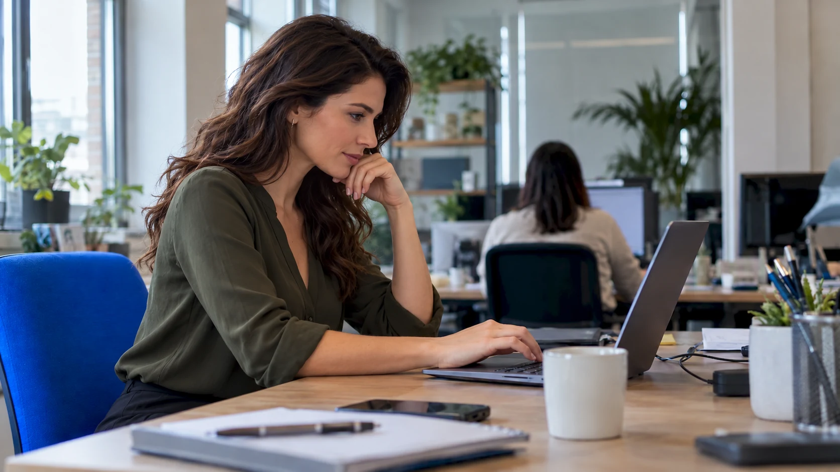 Girl In office